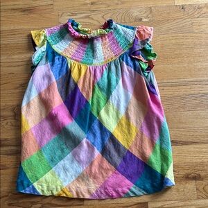 Colorful Plaid Sleeveless Top